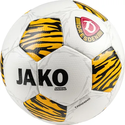 Produktbild von Jako Dynamo Dresden Trainingsball Animal - weiß/gelb/schwarz, Größe:5