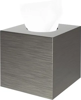 Obrázek produktu pro Elegantní čtvercové kovové držáky na papír, černé a stříbrné, 10 x 10 cm