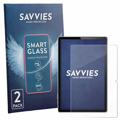 Produktbild von 2x Savvies Schutzglas Folie für Simplori T18 9H Panzer Schutzfolie Glas Displayschutz klar transparent