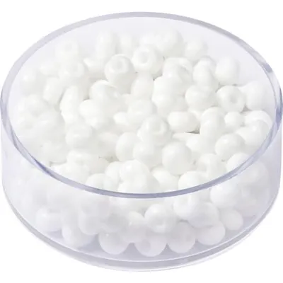 Produktbild von KNORR PRANDELL 213102009 Böhmische Rocailles Ø 5 mm Glas weiss