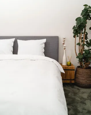 Produktbild von Kayori Gojo Bettwäsche Satin Baumwolle 155 x 220cm Farbe Weiss