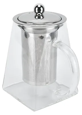 Zdjęcie produktu dla Czajnik szklany z borosilikatowego szkła, pojemność 750 ml, z filtrem ze stali nierdzewnej