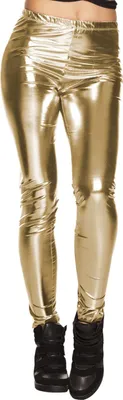 Produktbild von Metallic Leggings für Damen | Gold Größe: M