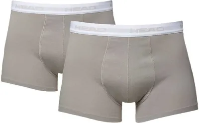 Produktbild von HEAD - Boxershorts Herren Basic Unterhose Boxer - 2er Pack, grau