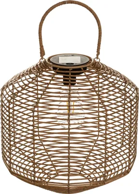 Immagine prodotto di Lanterna solare CUBA, materiale naturale, 30 cm