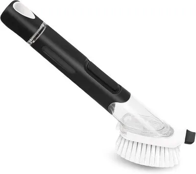 Productafbeelding van Zeepdispenser met Afwasborstel - Keuken Organizer voor Vuile Vaat