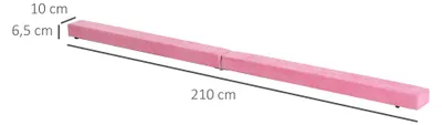 Produktbild von HOMCOM 210 cm Schwebebalken Turnbalken Indoor Outdoor bis 120 kg Rosa