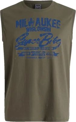 Produktbild von Übergrößen Tanktop Milwaukee blau AHORN SPORTSWEAR Dusty Olive 9XL