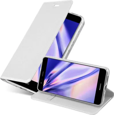 Produktbild von Cadorabo Handyhülle für Huawei P10 LITE Schutz Hülle in Silber Cover Etui Book Case Booklet