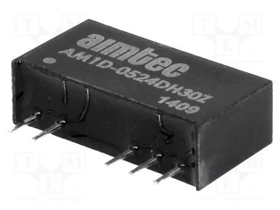 Produktbild von 1x Wandler: DC/DC UEing: 4,5÷5,5V 1W UAusg2: -24VDC AM1D-0524DH30Z DC/DC Wler