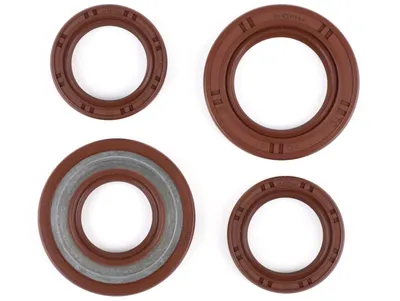 Image de Jeu de joints d'étanchéité pour moteur BGM en FKM pour Piaggio 125-180 cm³ AC, LC 2 temps, Aprilia SR125, Gilera Runner FX, FXR 125-180, Italjet Dragster 125-180, Piaggio SKR125, SKR150, TPH125, Skipper125, Skipper150, Hexagon LX