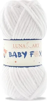 Produktbild von Luna Art Baby Fox Wolle 100g: Weich, ideal für Kinderbekleidung & Spielzeug
