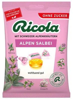 Immagine prodotto di Ricola Salvia alpina senza zucchero 75g