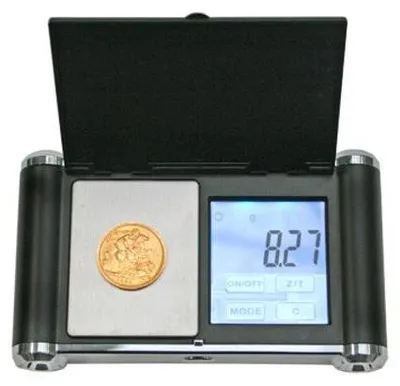 Produktbild von Präzisionswaage digital LCD-Touchscreen 100g 1/100g Modell 9873 118x70x20mm