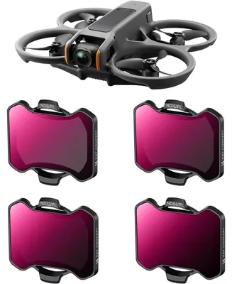 Immagine prodotto di Set di filtri ND/PL per DJI Avata 2, confezione da 4: ND8/PL, ND16/PL, ND32/PL, ND64/PL. Accessori per l'obiettivo della drone
