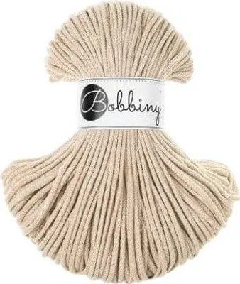 Zdjęcie produktu dla Bobbiny Junior 3 mm 100 m Warm Beige Sznurek