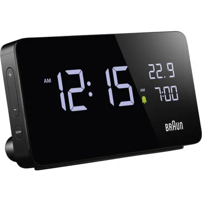 Produktbild von Braun Uhren Tisch-/Weckuhr, digitale Anzeige, Datumsanzeige, Weckfunktion, Beleuchtung (67707)