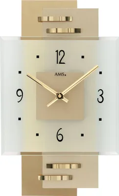 Produktbild von AMS Quarz-Wanduhr, Quarzwerk, 22x36x5cm, 9241