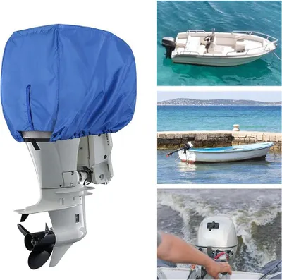 Produktbild von Außenbordmotor-Abdeckung, wasserdicht, robust, Bootsmotorhaube, deckt Schnellboot-Regen ab