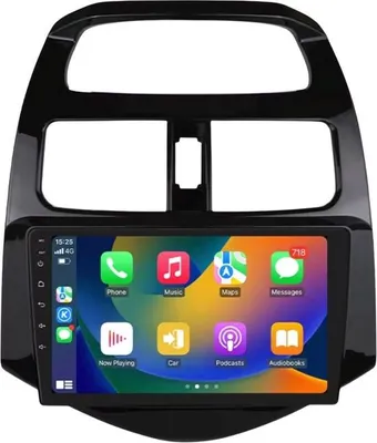 Produktbild von Autoradio mit Bluetooth und CarPlay für Chevrolet Spark/Beat/Matiz (2010–2014) – kompatibel mit Apple und Android – Stereoanlage mit Navigationssystem – 2 GB RAM, 32 GB Speicher
