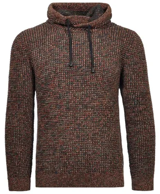 Ragman V-Ausschnitt Pullover Strick mit Kragen in grün