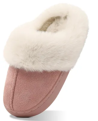 Productafbeelding van LACOFIA Pantoffels voor meisjes, pluche, winter, warme huislaarzen, antislip