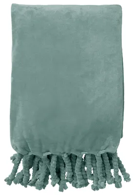 Produktbild von Dutch Decor Wohndecke Flanell-Fleece Florijn 150x200 cm Grün