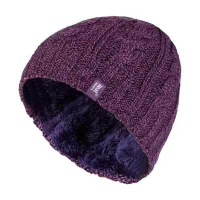 Produktbild von Heat Holders - Muster Strickmützen Damen | Thermo Beanie Wintermütze Warm Fleece