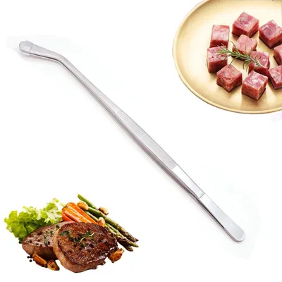 Küchenzange 30 cm aus Edelstahl, professionelle Kochzange