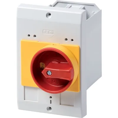 Immagine prodotto di Installazione della custodia vuota Eaton, con interruttore di emergenza (L x P x A) 129 x 85 x 80 mm E-PKZ0-GR 1 pz
