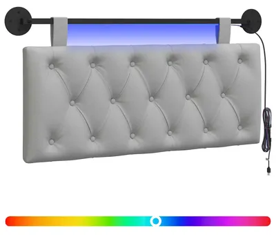 Produktbild von Hängendes Kopfteil Mit LED Licht Wolkengrau Stoff