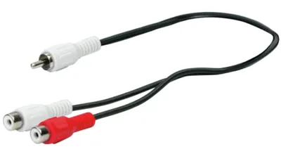 Produktbild von Schwaiger CIK8230533, 2 x RCA, Weiblich, RCA, Männlich, 0,2 m, Schwarz