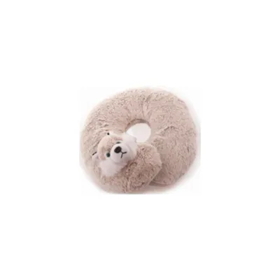 Produktbild von Inware 6842 Nackenkissen Husky, grau/beige, Plüschkissen, Kuschelkissen