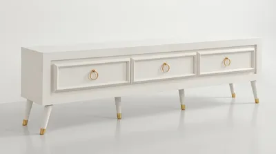 Immagine prodotto di Mobile contenitore in stile moderno, colore bianco, nuovo, comodo e pratico, ideale per il soggiorno