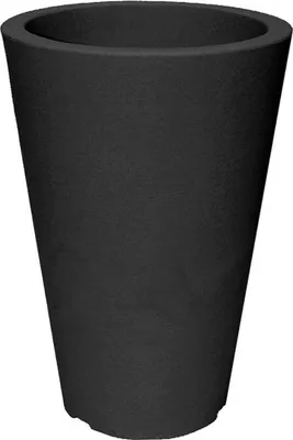 Produktbild von Blumensäule Capri rund Kunststoff 24 x 24 x 35 cm anthrazit