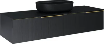 Obrázek produktu pro Skříňka nízká Jungborn NONUS černá 1600 x 318 x 453 mm