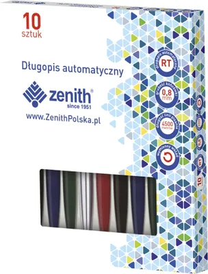 Zdjęcie produktu dla Długopis Automatyczny Zenith (10) Mix 04601000