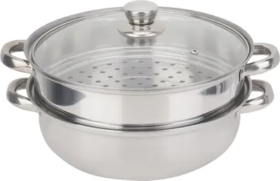 Obrázek produktu pro Nádobí z nerezové oceli, 28 cm, dvouvrstvý pařák, polévkový pařák