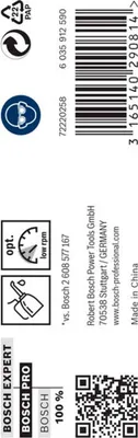 Obrázok produktu pre Bosch 2 608 595 081, Rotačné kladivo, Špirálový vrták, 1,2 cm, 151 mm, neželezitý kov, Oceľ, 10,1 cm