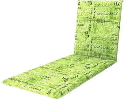 Produktbild von Liegenauflage 195 x 60 x 5 cm 50 % Baumwolle, 50 % Polyester grün