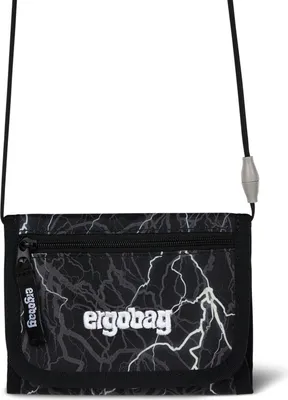 Produktbild von ergobag Brustbeutel Geldbörse Reflex Glow-Edition Neck Pouch Super ReflektBär schwarz