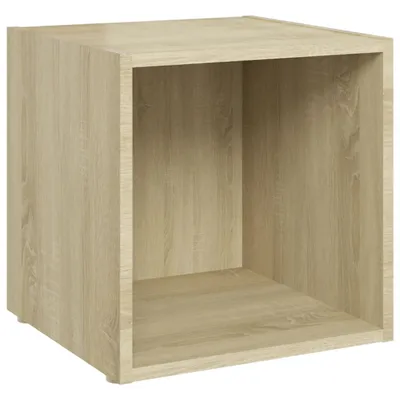 Obrázek produktu pro vidaXL TV skříňka Sonoma dub 37x35x37 cm odvozený výrobek ze dřeva