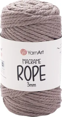 Obrázek produktu pro Yarn Art Macrame Rope 3 mm 3 mm 63 m 768 Milky Brown Šňůra