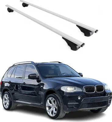 Image de Barres de toit transversales pour BMW X5 E70 2006-2013 Fer Argent