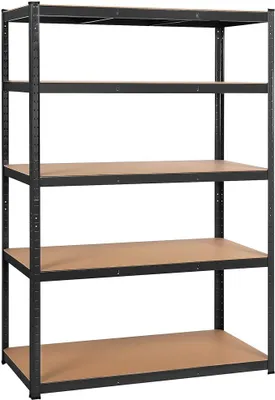 Produktbild von Schwerlastregal 180 x 120 x 60 cm Lagerregal 5 Böden Metall Regal Max. Belastbarkeit : 875kg Schwarz