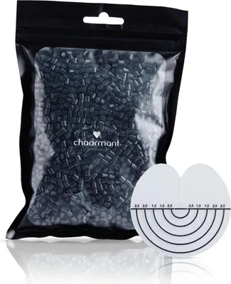 Produktbild von chaarmant Bonding Granulat Schwarz 50 g – Refill für Extensions