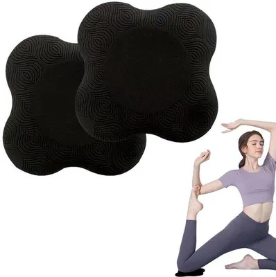 Immagine prodotto di Cuscino per le ginocchia Unyqoos® in TPE: imbottitura ergonomica antiscivolo per ginocchia e gomiti, con scanalatura circolare integrata, resistente all'acqua e ai graffi, ideale per yoga e pilates