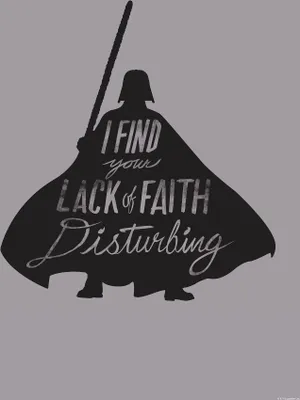 Produktbild von Wandbild - Star Wars Silhouette Quotes Vader - Größe 50 x 70 cm