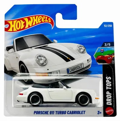 Zdjęcie produktu dla Hot Wheels 1:64 PORSCHE 911 TURBO CABRIOLET - JJJ22
