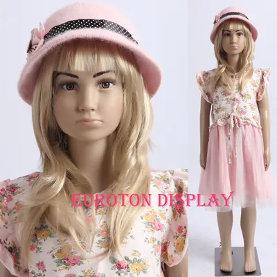Produktbild von Eurotondisplay SB-1 schöne Kinderpuppe in hautfarben lackierte Schaufensterpuppe Schaufensterfigur Unisex Kind Puppe weibliche kids mannequin